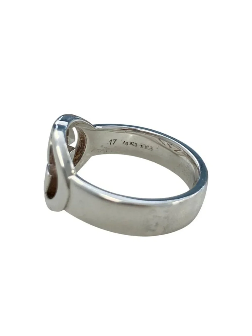 Gucci Interlocking G Ring 925 Sterling Silver